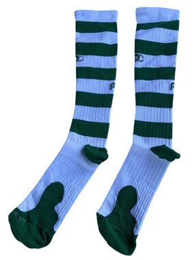 PROcompression Compression Socks Green & White Stripes Women's Size S/M (NWT)